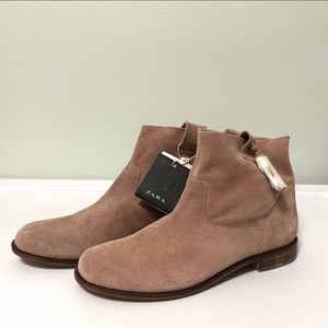 Zara Suede Ankle Boots